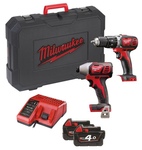 Набор аккумуляторного инструмента MILWAUKEE M18 BPP2C-402C (4933443552)