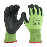 Перчатки с защитой от порезов (5 класс) MILWAUKEE Hi-Vis Cut levell 5/E, размер M/8 (4932479932)