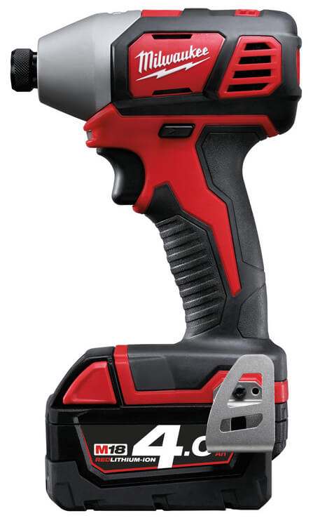 Дрель-шуруповерт импульсный Milwaukee M18 BID-402C (4933443580) [18В, 2x4,0 Ач, кейс]