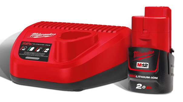 Аккумулятор и зарядное устройство MILWAUKEE M12 NRG-201 12V 2.0Ah Li-Ion (4933451900)