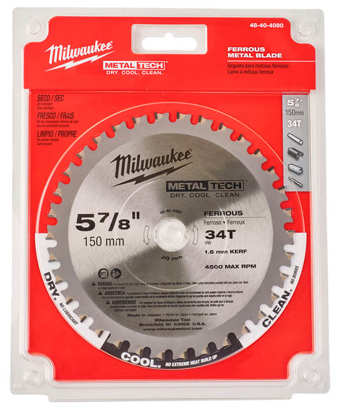 Диск пильный по металлу MILWAUKEE 150х20х34 (48404080)