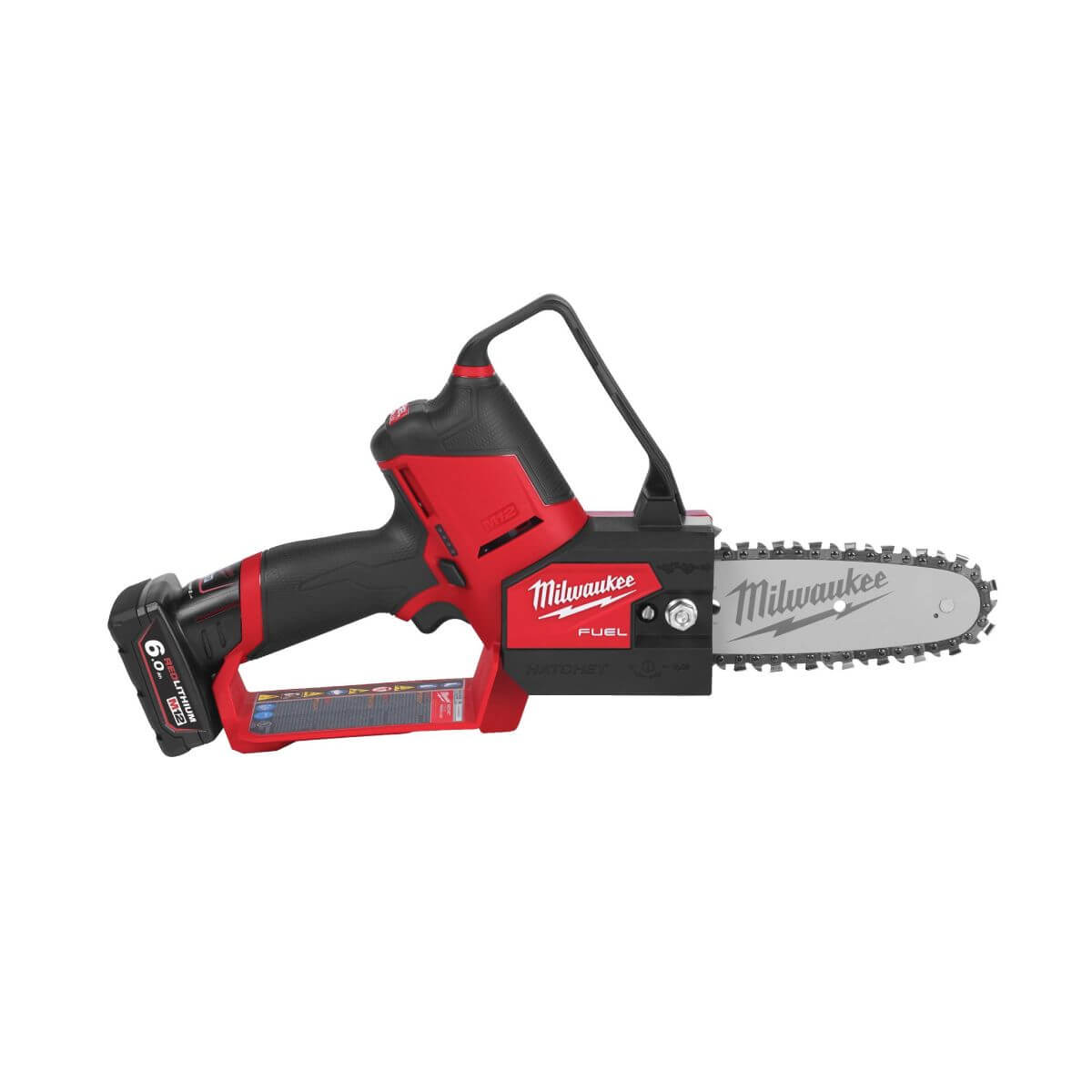 Пила садовая аккумуляторная MILWAUKEE M12 FHS-602X FUEL (4933472212) [12В, 2х6.0 Ач, з/у, кейс]