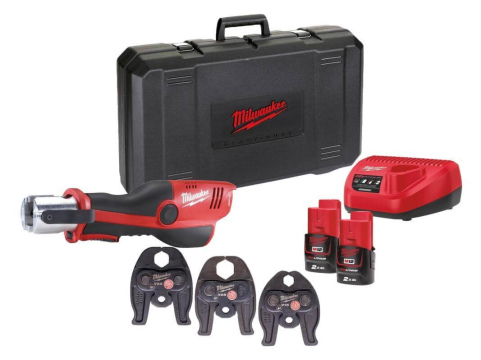 Инструмент для обжима труб гидравлический аккумуляторный MILWAUKEE M12 HPT-202C V-KIT (4933443100)