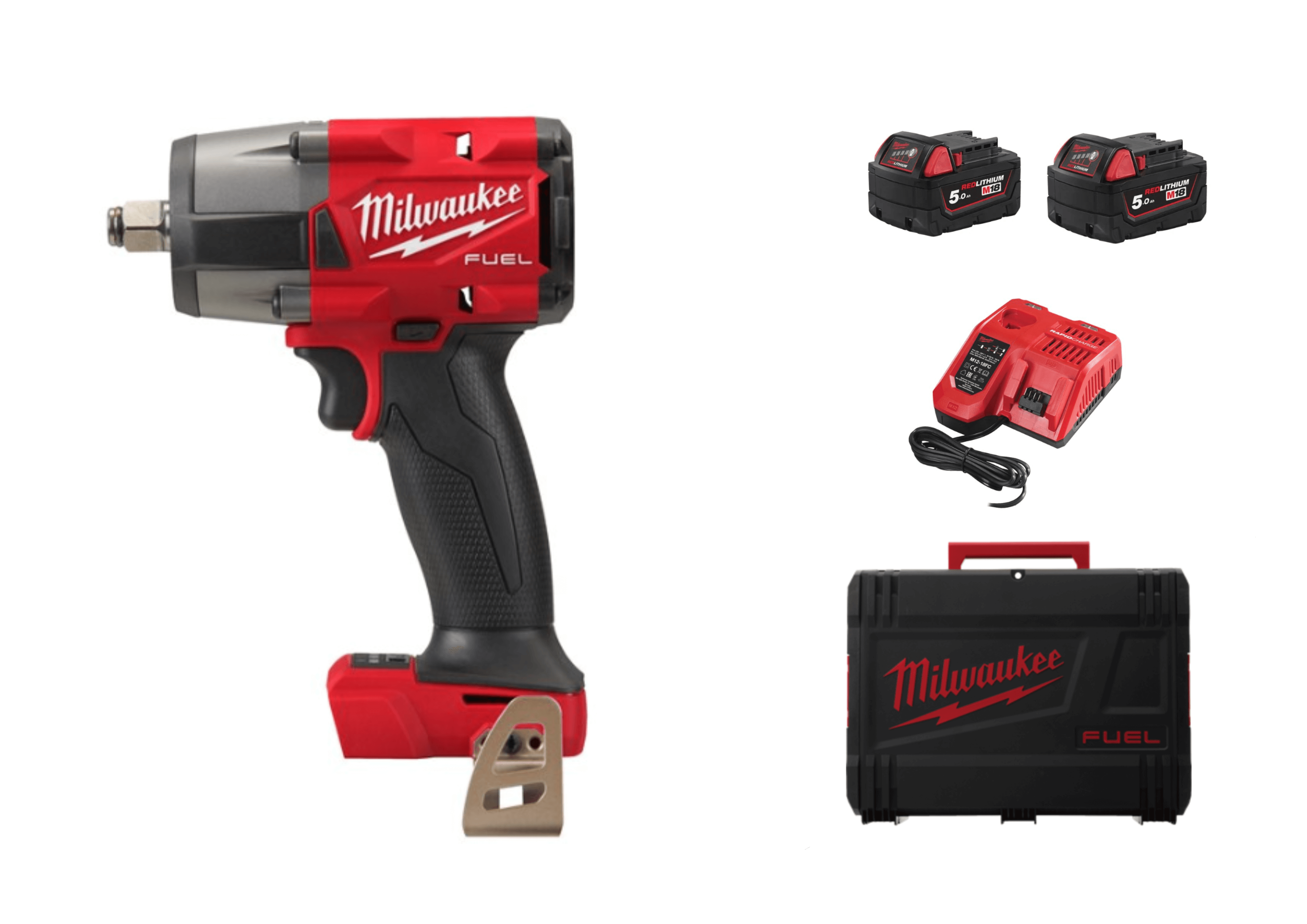 Гайковерт аккумуляторный ударный MILWAUKEE M18 FUEL FMTIW2F12-502X (4933478450)