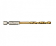 Сверло по металлу 5.0 мм MILWAUKEE RedHEX HSS-G TiN, шестигранный хвостовик, 10 шт. (4932478180)