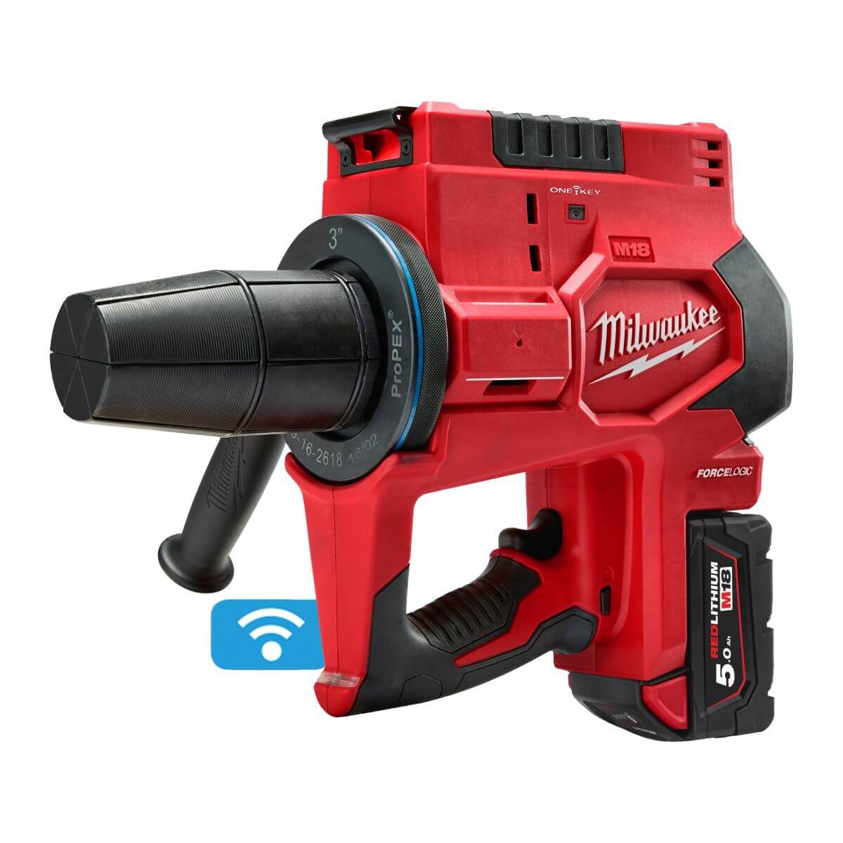 Труборасширитель аккумуляторный MILWAUKEE M18 ONEBLPXPL-502C FUEL ONE-KEY™ (4933464299) [18В, 2х5 Ач, з/у, кейс]