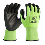 Перчатки с защитой от порезов (3 класс) MILWAUKEE Hi-Vis Cut levell 3/C, размер XXL/11 (4932478134)