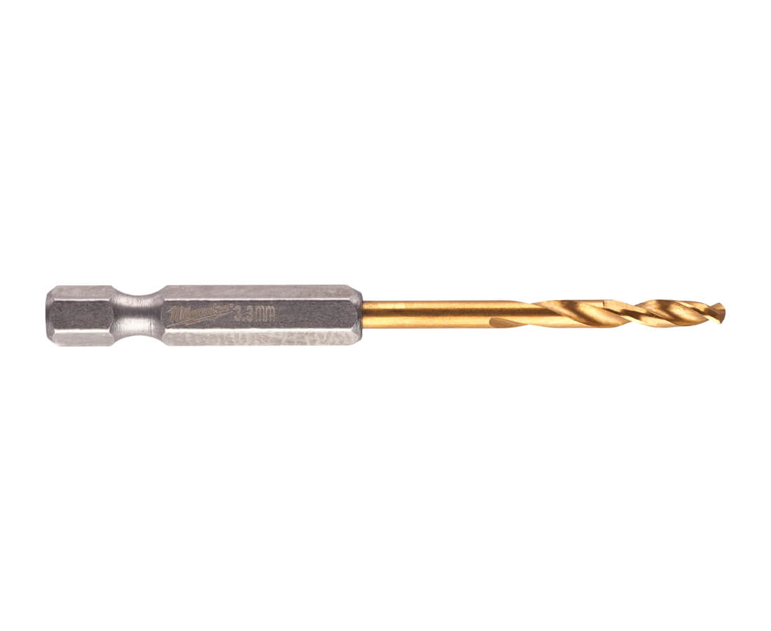 Сверло по металлу 3.3 мм MILWAUKEE RedHEX HSS-G TiN, шестигранный хвостовик, 2 шт. (4932471089)