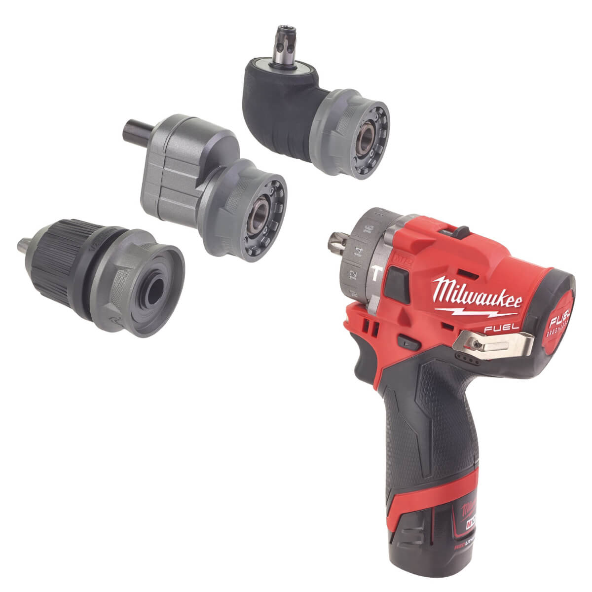 Дрель-шуруповерт ударный MILWAUKEE M12 FPDXKIT-202X FUEL со сменным патроном (4933464138) [12В, 3х2 Ач, HD кейс]