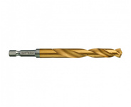 Сверло по металлу 10.0 мм MILWAUKEE RedHEX HSS-G TiN, шестигранный хвостовик, 5 шт. (4932478184)