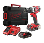 Дрель-шуруповерт Milwaukee M18 CBLDD-202C (4933464317) [18В, 2x2,0 Ач, бесщеточный, кейс]