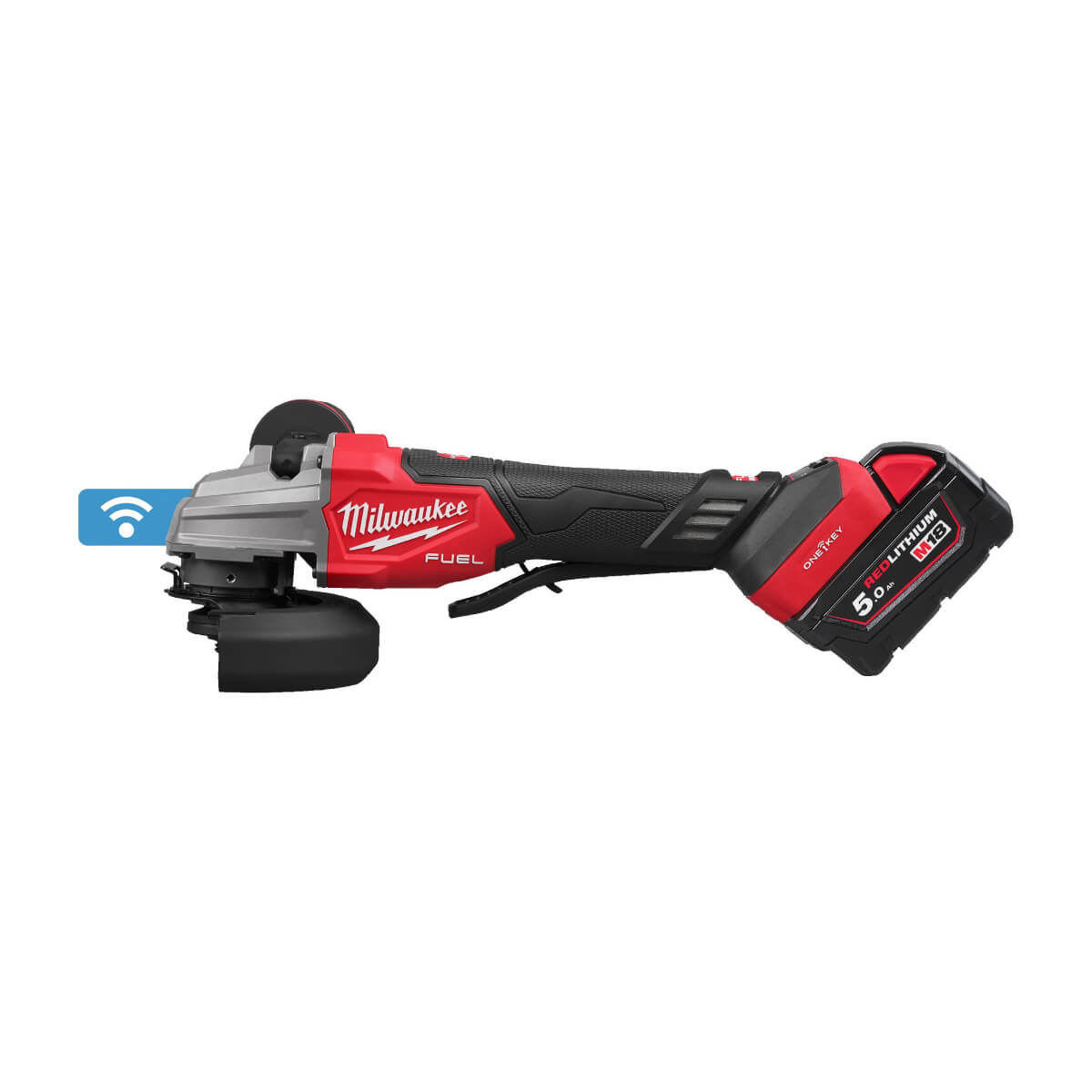 Шлифмашина угловая аккумуляторная MILWAUKEE M18 FSAGSVO125X-502X FUEL ONE-KEY (4933493553)