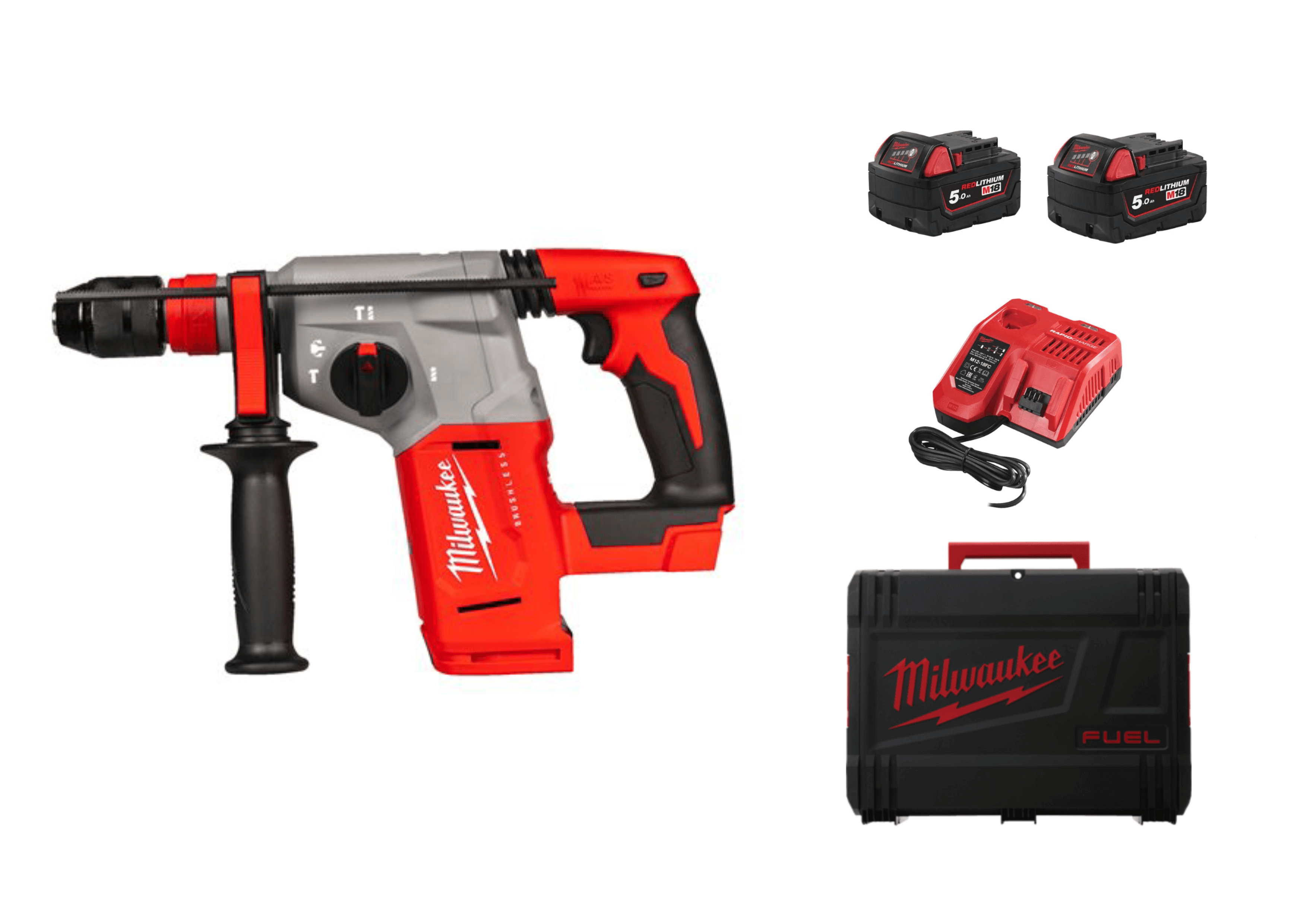 Перфоратор аккумуляторный MILWAUKEE M18 BLHX-502X (4933478892)