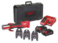 Инструмент для обжима труб гидравлический аккумуляторный MILWAUKEE M18 BLHPT-202C U-SET +оснастка (4933451136)