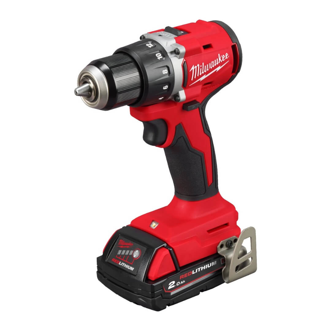 Дрель-шуруповерт MILWAUKEE M18 BLDDRC-202C (4933492833) [18В, 2х2.0 Aч, кейс]