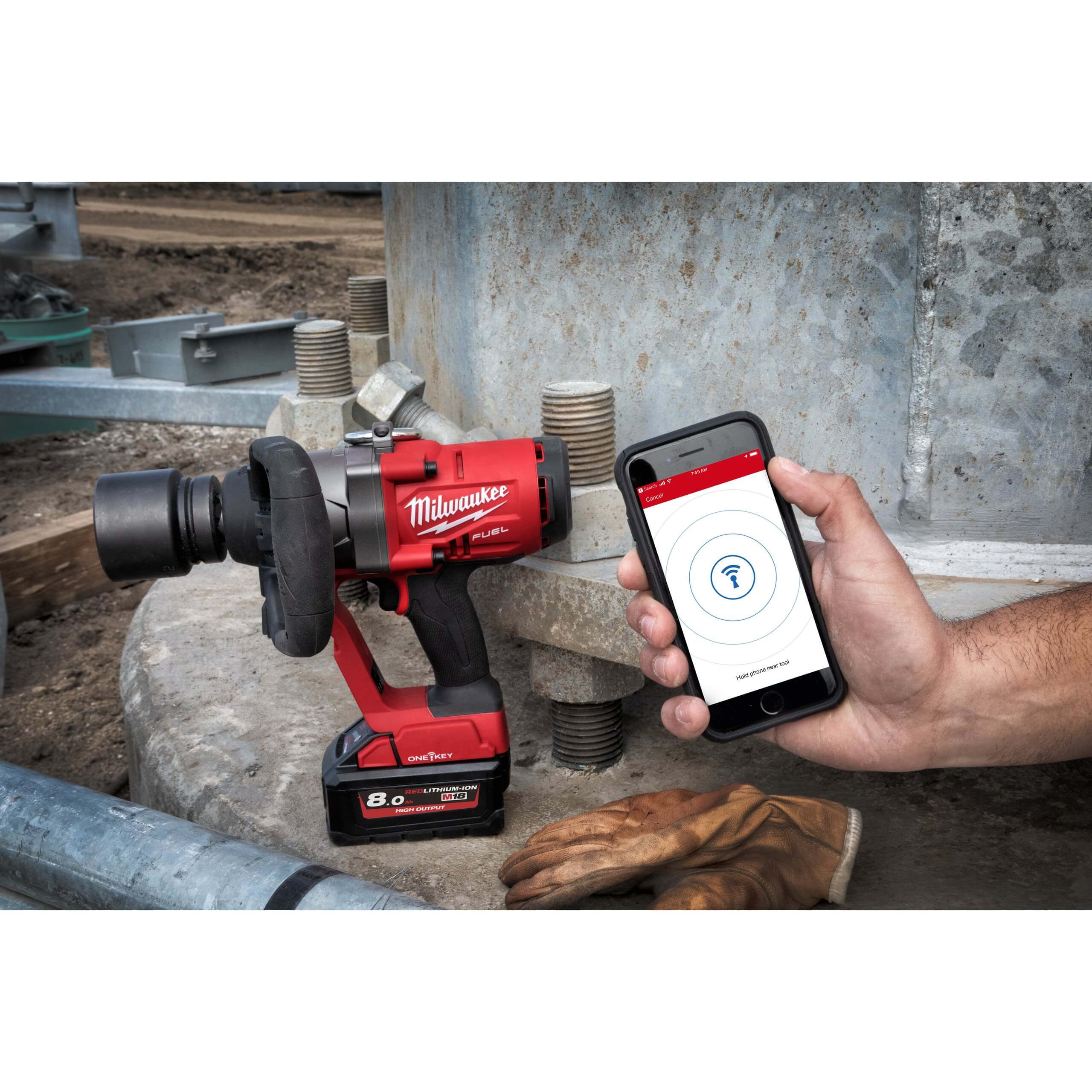 Гайковерт аккумуляторный ударный MILWAUKEE M18 ONEFHIWF1-802X (4933459733)