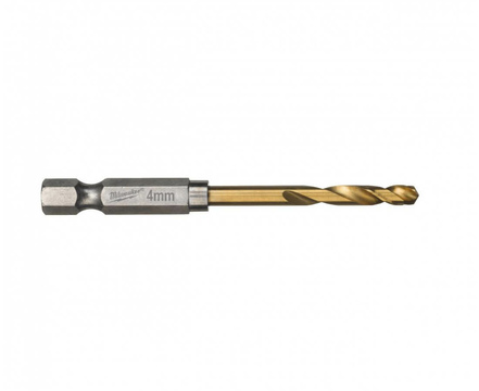 Сверло по металлу 4.0 мм MILWAUKEE RedHEX HSS-G TiN, шестигранный хвостовик, 10 шт. (4932478178)