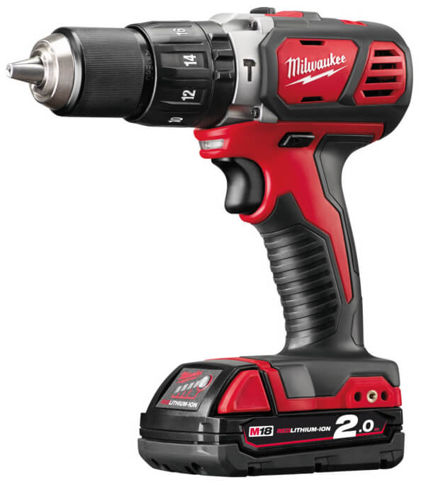 Дрель-шуруповерт ударный Milwaukee M18 BPD-202C (4933443515) [18В, 2x2,0 Ач, кейс]