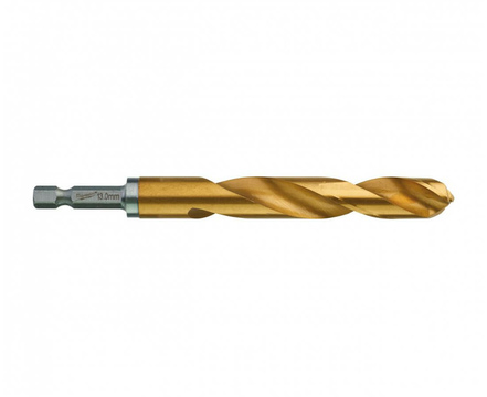 Сверло по металлу 13.0 мм MILWAUKEE RedHEX HSS-G TiN, шестигранный хвостовик (48894729)