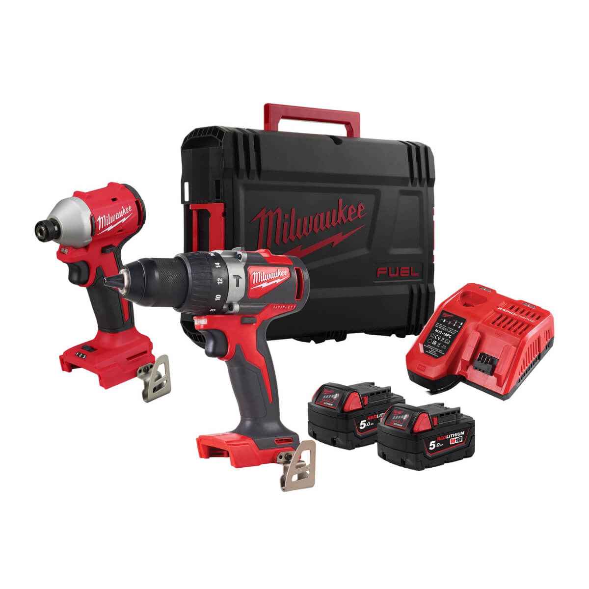 Набор аккумуляторного инструмента MILWAUKEE M18 BLPP2A3-502X FUEL замена 4933464522 (4933492844)