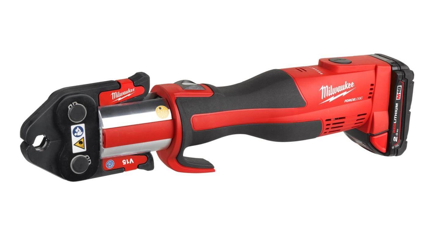 Инструмент для обжима труб гидравлический аккумуляторный MILWAUKEE M18 BLHPT-202C M-SET +оснастка (4933451133)