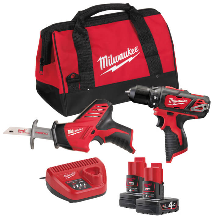 Набор аккумуляторного инструмента MILWAUKEE M12 BPP2C-402B (4933441230)