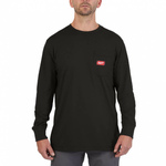 Лонгслив MILWAUKEE Work черный, размер М (4932493034)