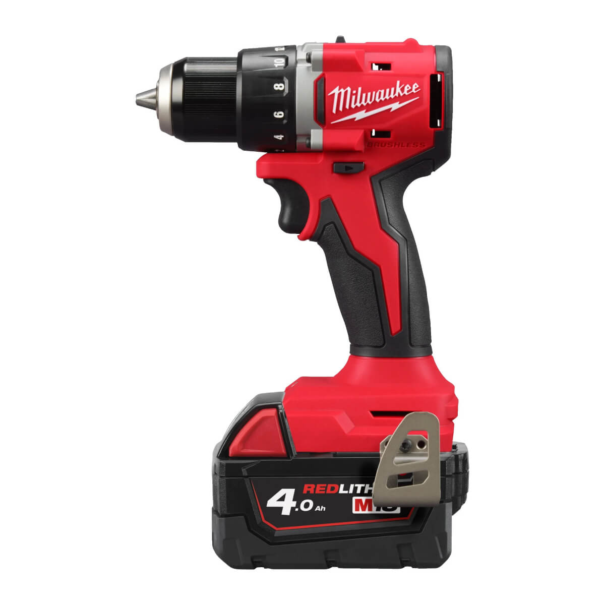 Дрель-шуруповерт MILWAUKEE M18 BLDDRC-402C замена 4933464539 (4933492834) [18В, 2х4 Ач, бесщеточный, кейс]