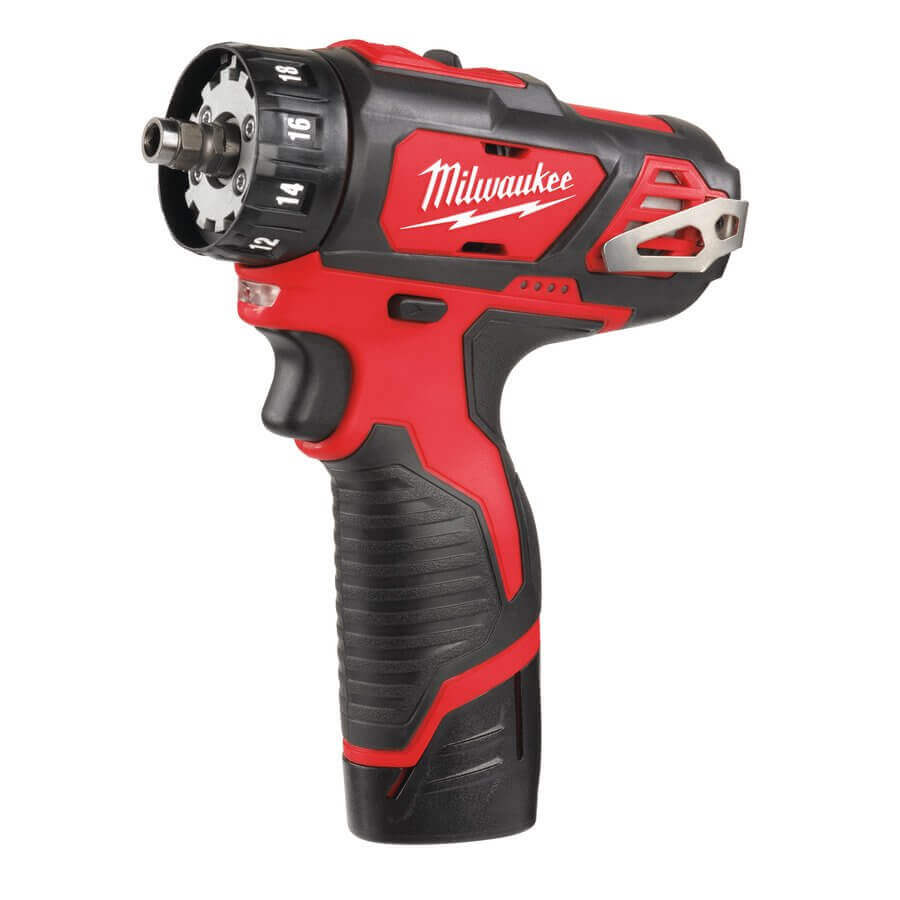 Дрель-шуруповерт Milwaukee M12 BDDXKIT-202C (4933447836) [12В, 2x2,0 Ач, кейс, насадки 3 шт]