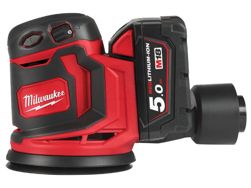 Шлифмашина эксцентриковая (орбитальная) аккумуляторная MILWAUKEE M18 BOS125-502B (4933464229)