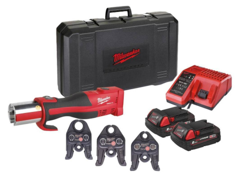 Инструмент для обжима труб гидравлический аккумуляторный MILWAUKEE M18 BLHPT-202C TH-SET +оснастка (4933451135)