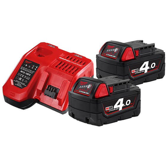 Аккумулятор и зарядное устройство MILWAUKEE M18 NRG-402 18V 4.0Ah Li-Ion (4933459215)