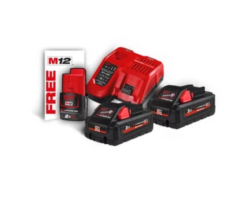 Аккумуляторы и зарядное устройство MILWAUKEE M18 NRG-502 18V 2х3.0Ah (4933471071)