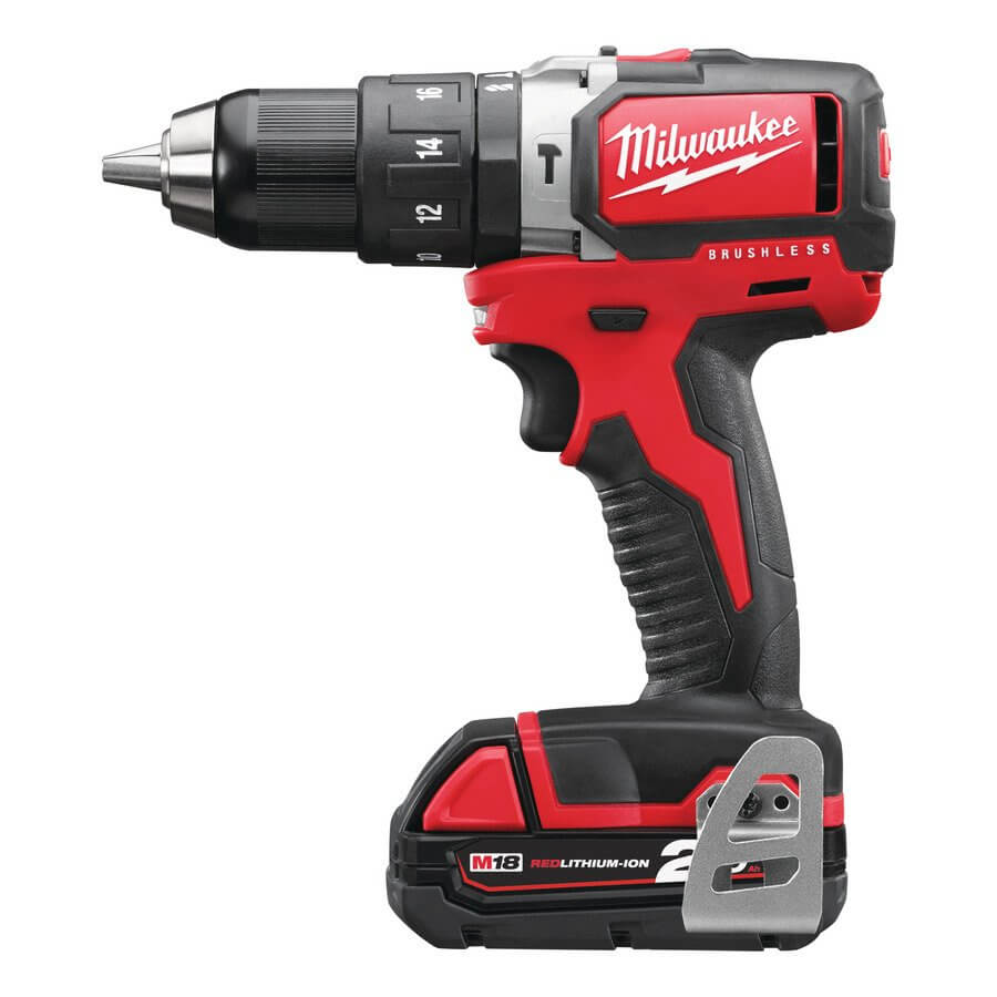 Дрель-шуруповерт ударный Milwaukee M18 BLPD-202C (4933448447) [18В, 2x2,0 Ач, кейс]