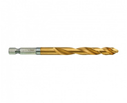 Сверло по металлу 8.0 мм MILWAUKEE RedHEX HSS-G TiN, шестигранный хвостовик (48894719)