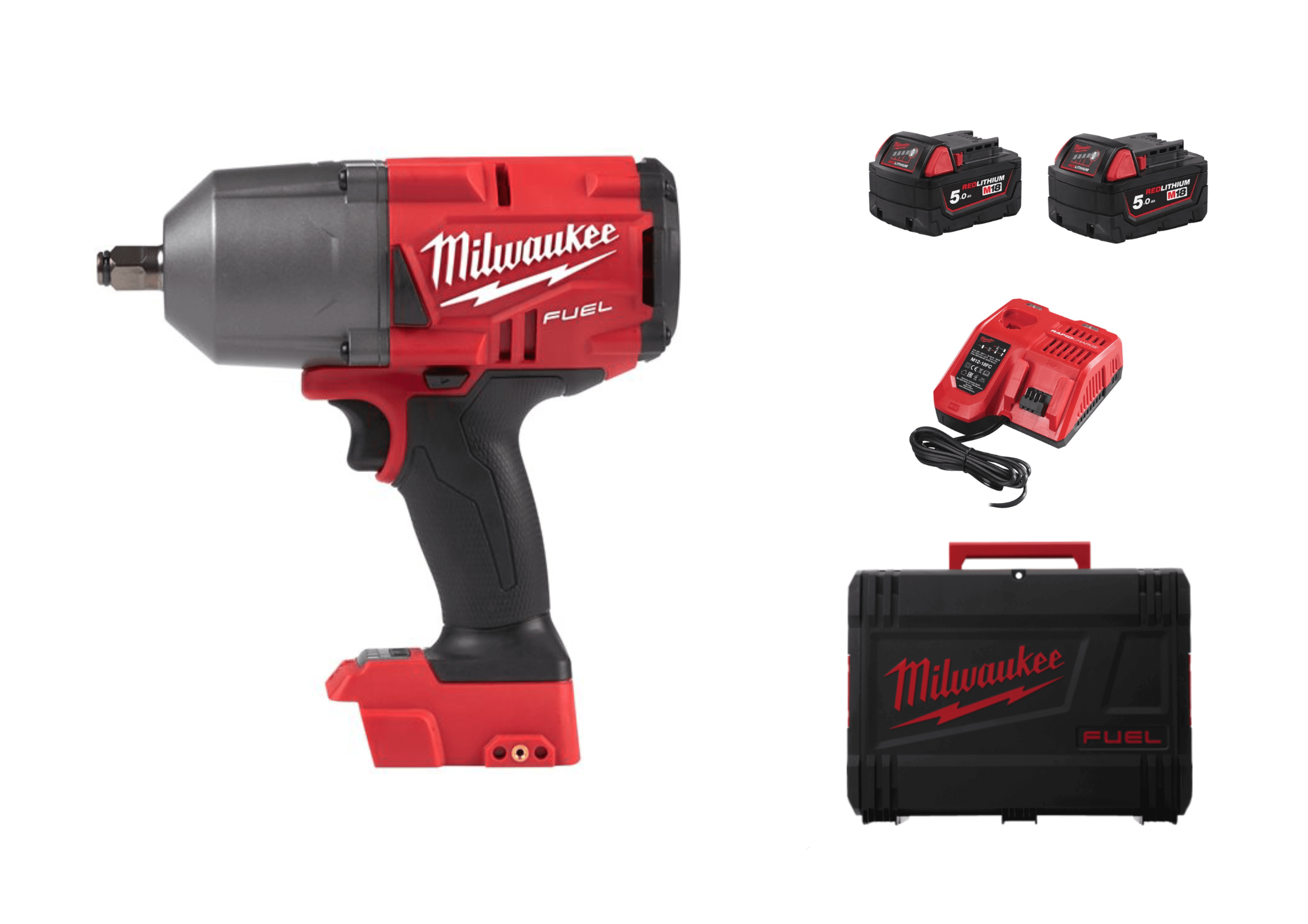 Гайковерт аккумуляторный ударный MILWAUKEE M18 FUEL FHIWF12-502X (4933459696)