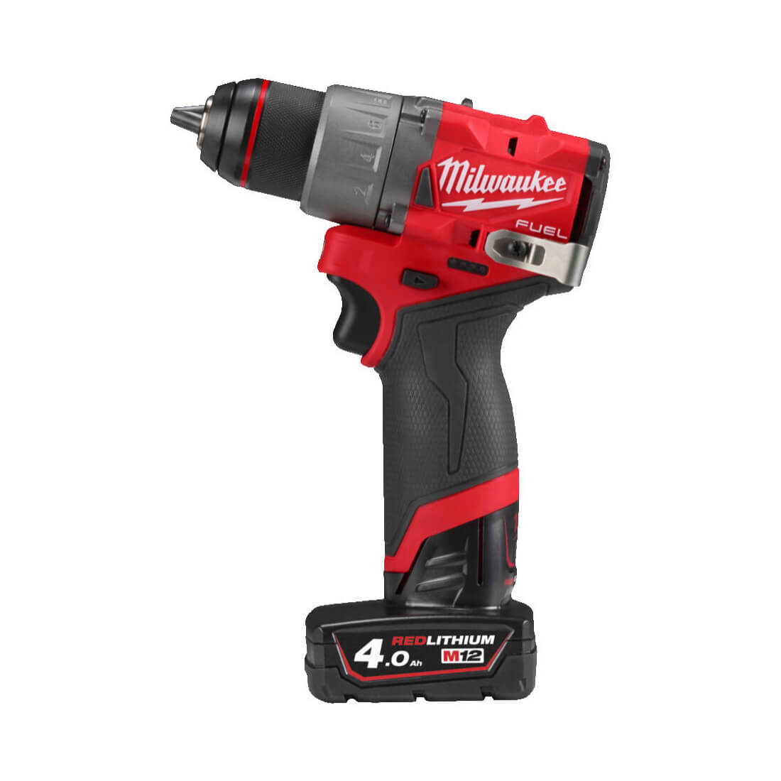 Дрель-шуруповерт MILWAUKEE M12 FDD2-402X FUEL (4933479874) [12.В, 2х4.0 Aч, бесщеточный, кейс]