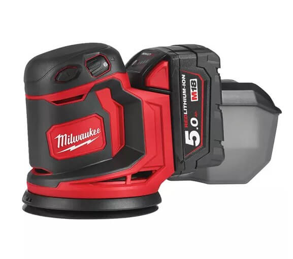 Шлифмашина эксцентриковая (орбитальная) аккумуляторная MILWAUKEE M18 BOS125 без АКБ и ЗУ (4933464228